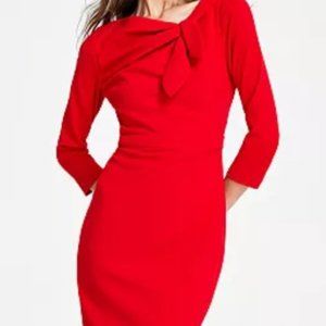 Calvin Klein Red Sheath Dress